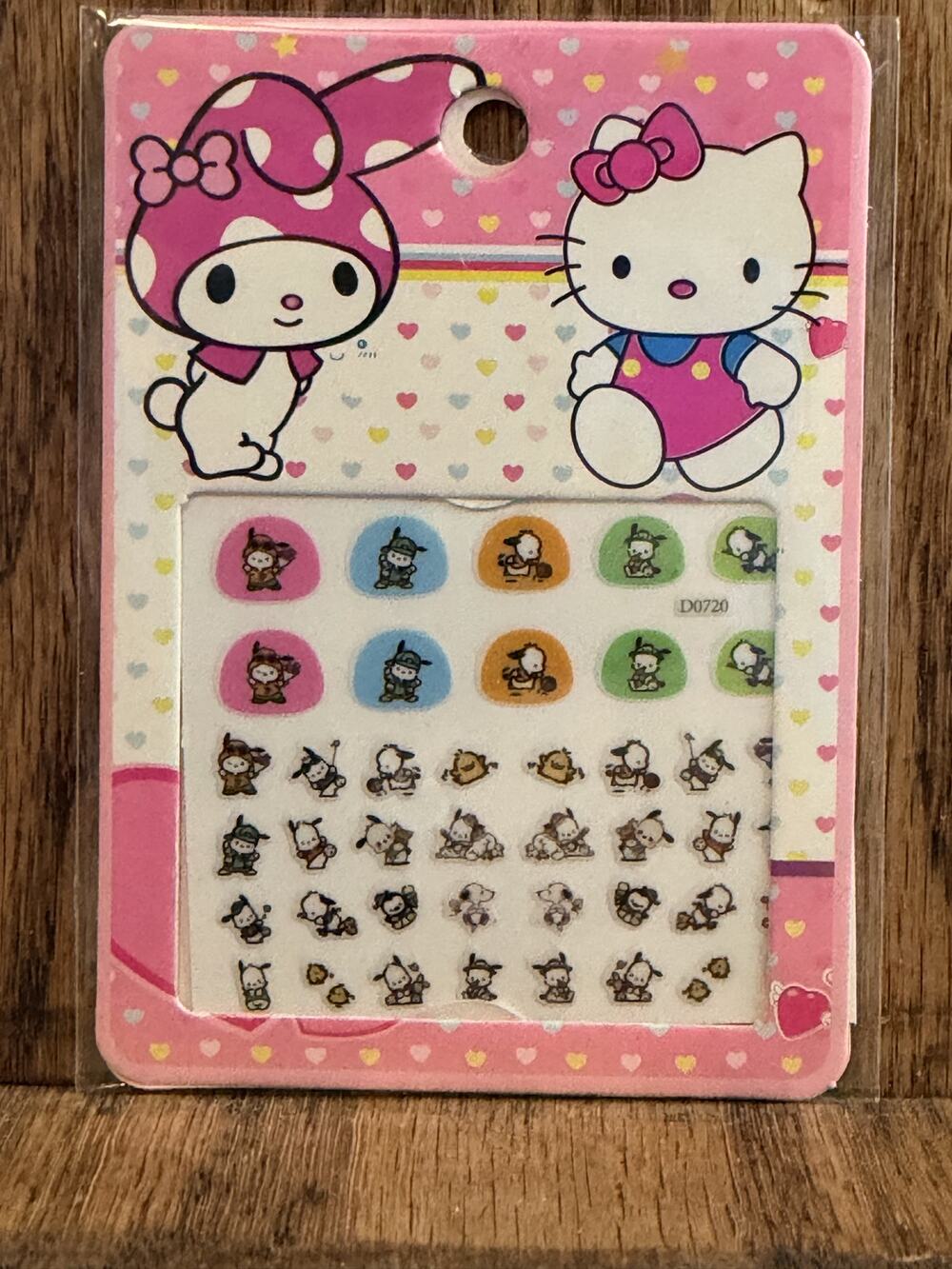 #PC-762 Pochacco Nail Stickers - kids nail art